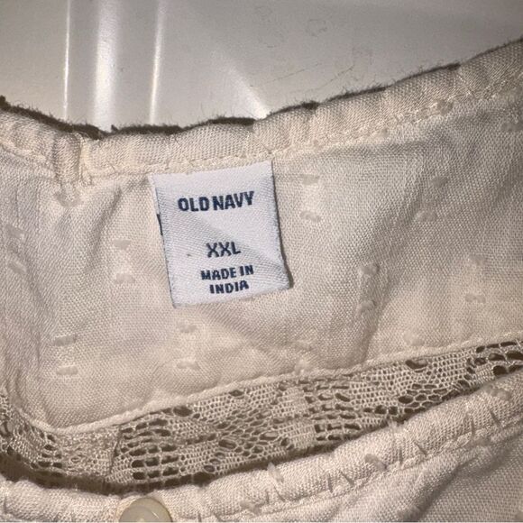 Old Navy Oversized Clip-Dot Crochet-Lace
Button-Front Blouse - Picture 6 of 7